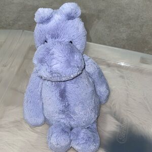 Plush Purple bashful Hippo Toy Jellycat authentic nwt